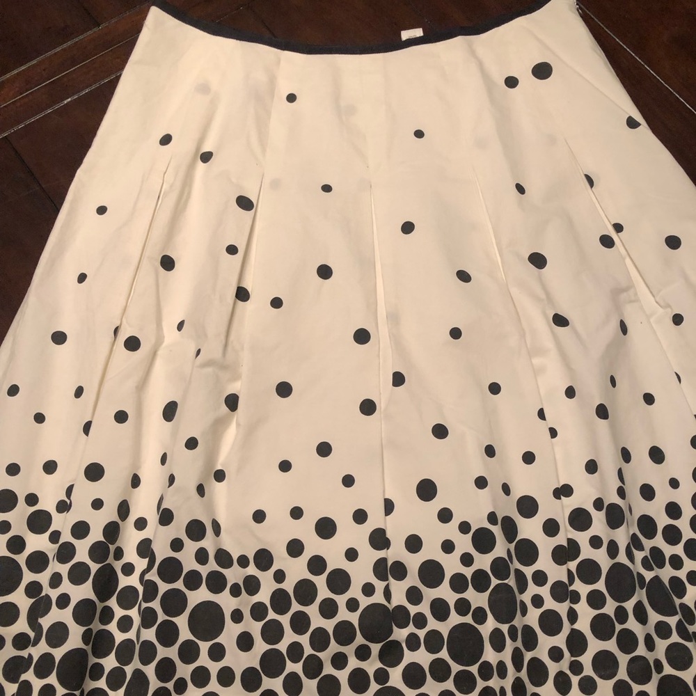 White and Black Skirt